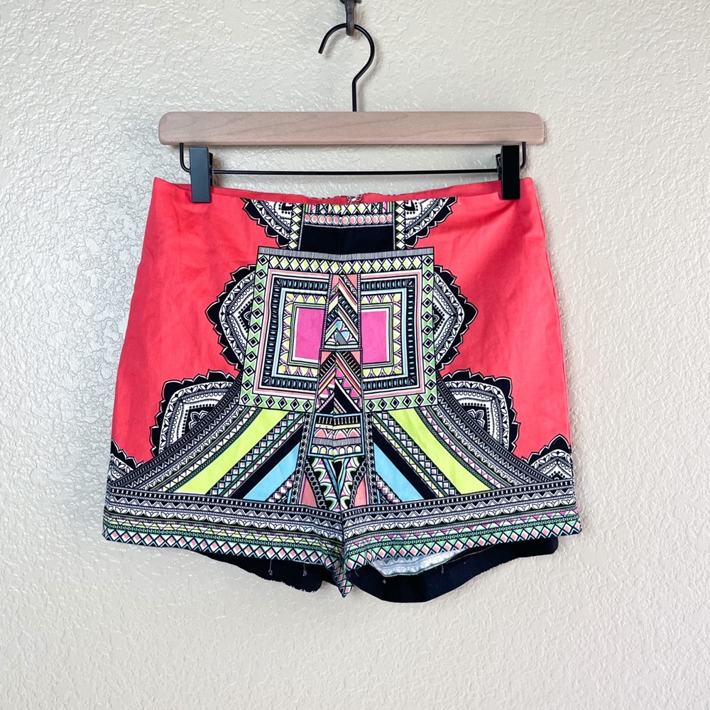 Colorful Flat Front Summer Shorts, Size 10